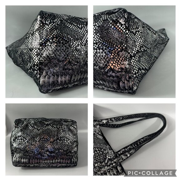 Oak 73 Suede Snake Silver Tote - Picture 13 of 13